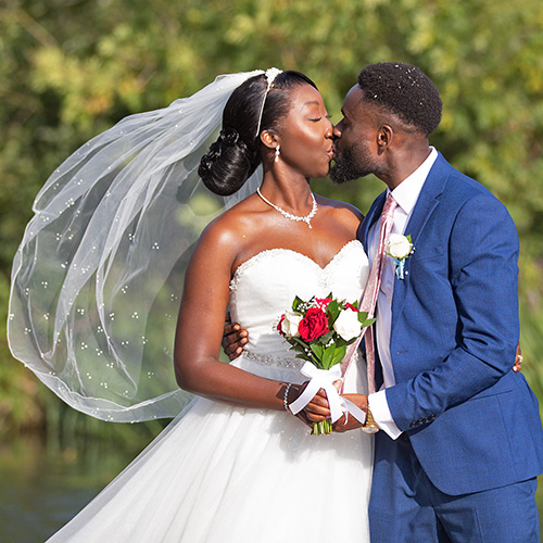 Gallery - Wedding day kiss